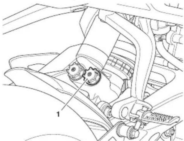 TRIUMPH Speed Triple 1200 RR (2021) - Réglage de l'amortissement de compression - 1