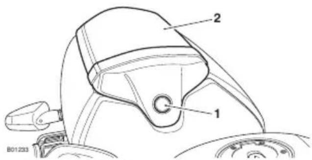 TRIUMPH Speed Triple 1200 RR (2021) - Dépose de la selle pour passager/du dosseret de selle - 1