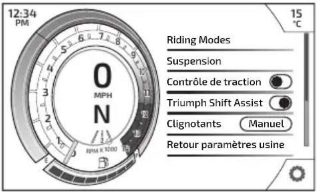 TRIUMPH Speed Triple 1200 RR (2021) - Moto - Paramètres - 1