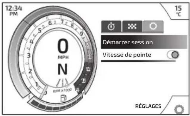 TRIUMPH Speed Triple 1200 RR (2021) - Trajet - Paramètres du chronomètre - 1