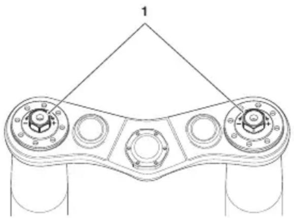 TRIUMPH Speed Triple 1200 RR (2021) - Réglage de précharge du ressort - 1