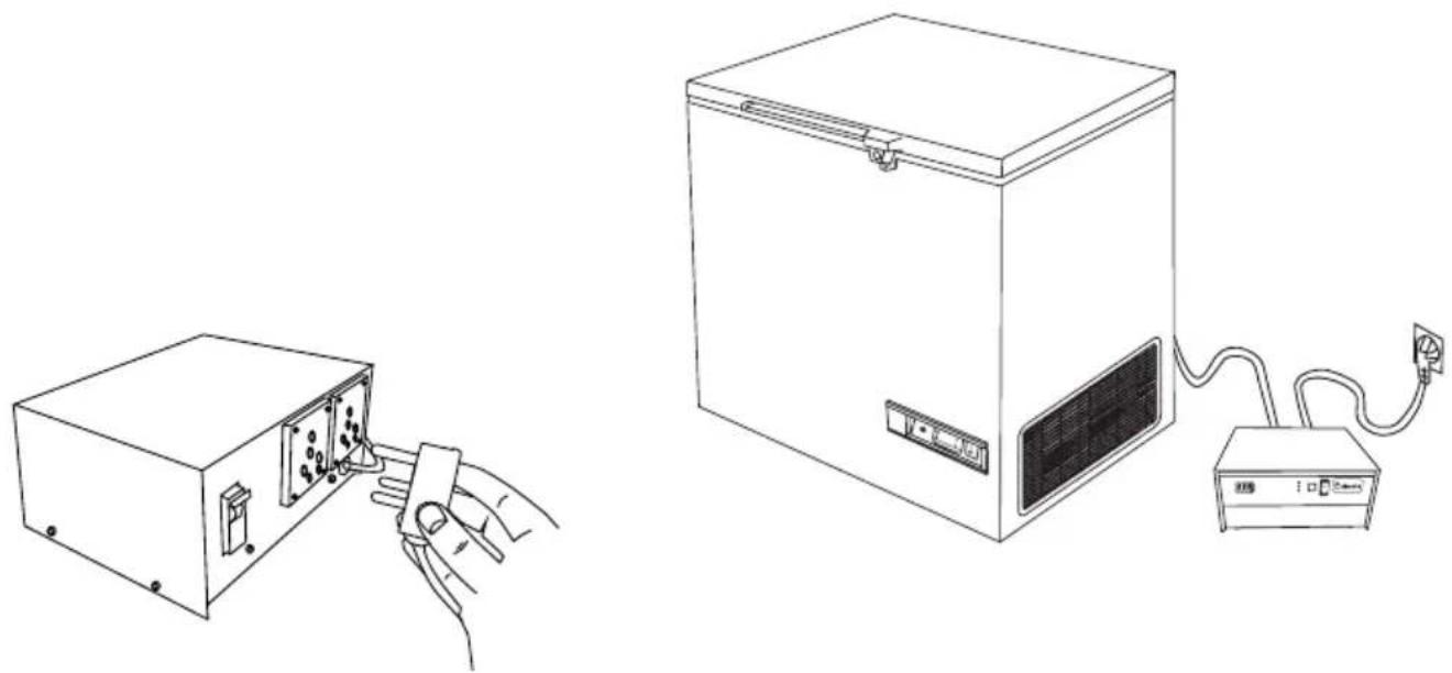 VESTFROST VLS 504A AC - 技术规格标牌标有电压、电流或功率相关信息 - 1