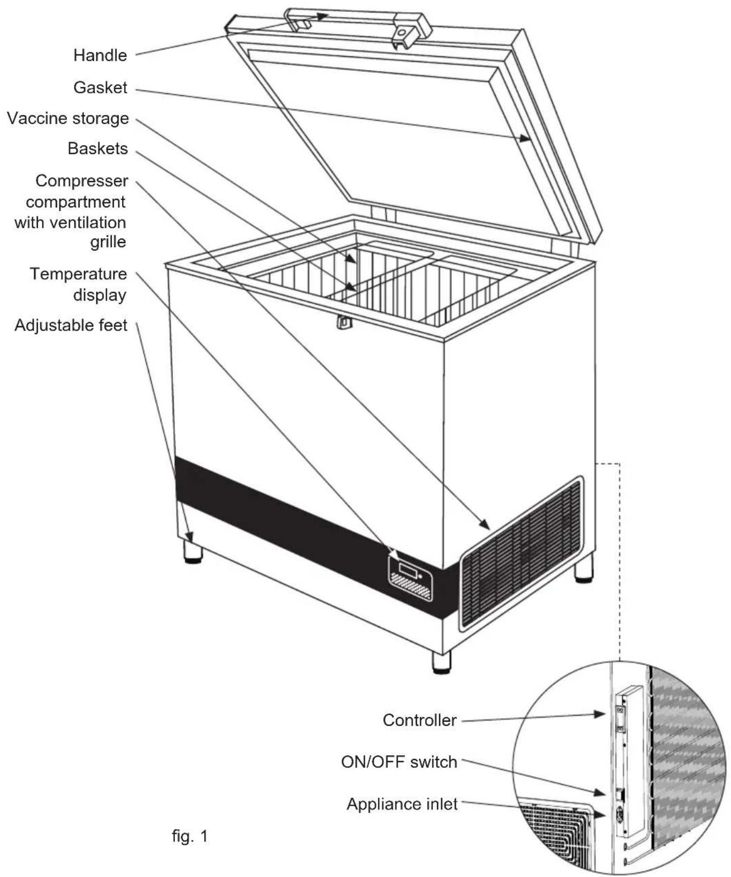 VESTFROST VLS 504A AC - Get to know your Refrigerator - 1