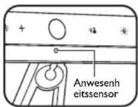 BENQ PianoLight - Einschalten/Ausschalten der Anwesenheitserkennungsfunktion - 3