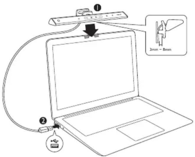BENQ ScreenBar Lite AR18_C - Installation - 2