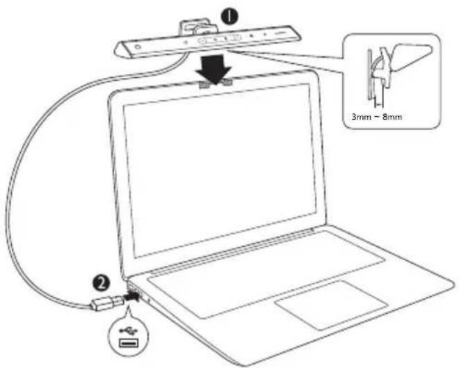 BENQ ScreenBar Lite AR18_C - 安装 - 1