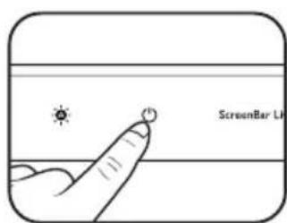 BENQ ScreenBar Lite AR18_C - 开灯 / 关灯与使用自动调光模式 - 1