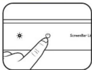 BENQ ScreenBar Lite AR18_C - Turning on/off the Lamp and Entering Auto Dimmer Mode - 1