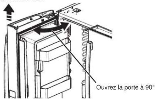 GE DFE28JELDS - ATTENTION Risque lors du levage de charge Une seule personne soulevant ces charges pourrait se blesser. Demandez l'aide d'une autre personne pour manipuler, déplacer ou lever les portes du réfrigérateur. - 1