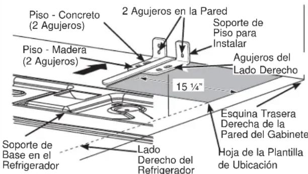 GE DFE28JELDS - AT-2 UBICACIÓN DEL SOPORTE DE PISO ANTI-VOLCADURAS - 2