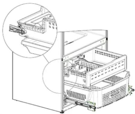 GE DFE28JELDS - RE-INSTALL FREEZER DRAWER - 1