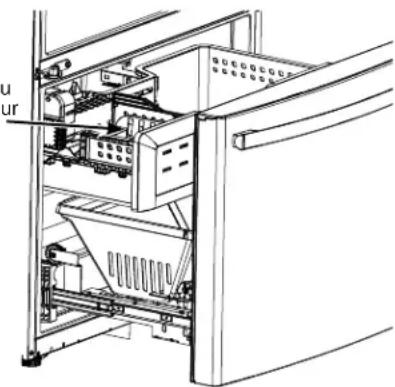 GE DFE28JELDS - Machine à glaçons (Offerte avec les modèles sans distributeur, aussi offerte en ensemble prêt-à-porter IM avec certains modèles) - 1