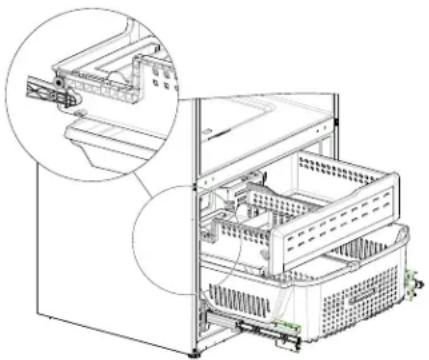 GE DFE28JELDS - RÉINSTALLATION DU TIROIR DU CONGÉLATEUR - 1