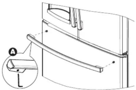 GE DFE28JELDS - Stainless steel and plastic handles: - 1