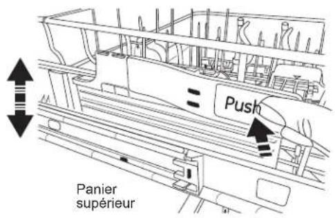 GE DDT595SSJSS - Attention un panier supérieur charge peut être plus lourd qu'il ne semble. evitez de soulever ou d'abaisser ce panier s'il est chargé afin d'éviter les blessures et d'endommager son contenu. - 1