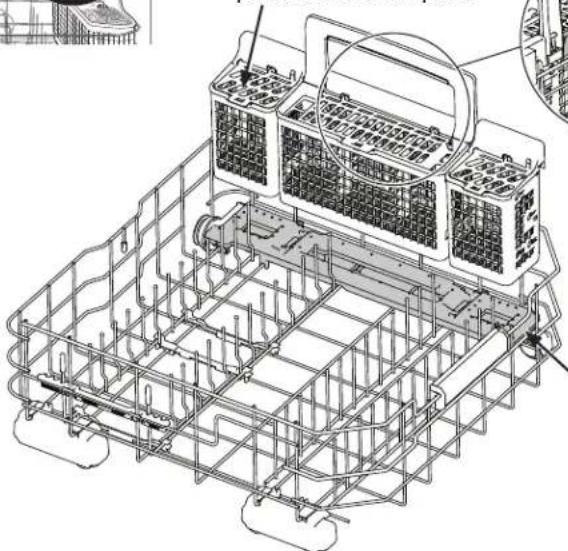 GE DDT595SSJSS - Chorros de Agua para la Limpieza Profunda de Utensilios de Plata (en algunos modelos) - 2