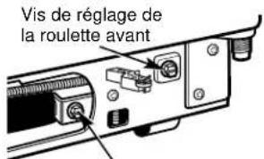 Vis de réglage de la roulette avant