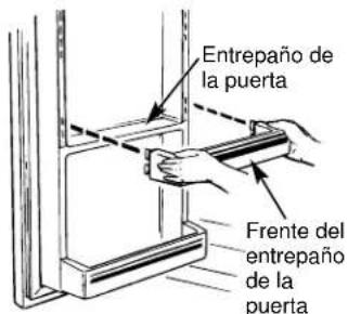 Entrepaño de la puerta Frente del entrepaño de la puerta