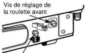 Vis de réglage de la roulette avant