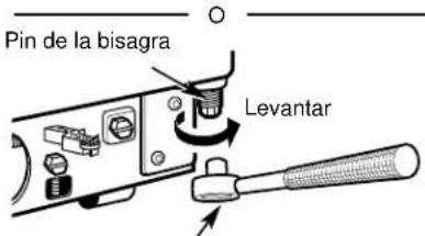 Pin de la bisagra Levantar