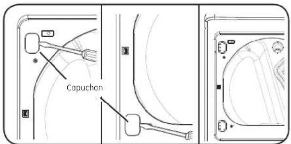 GE Profile Harmony PTDN800GMWW - INVERSION DU SENS D'OUVERTURE DE LA PORTE (FACULTATIF) - 1