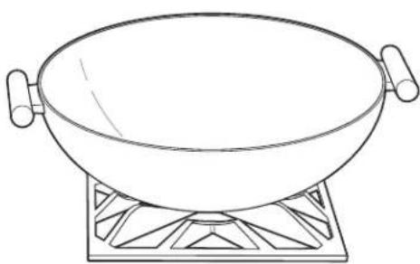 GE Café CGY366SELSS - For easy access, a front burner location is recommended for wok cooking. - 2