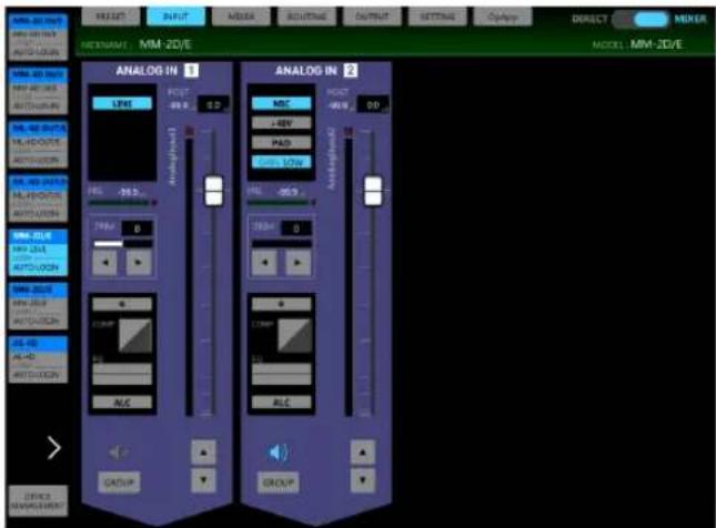 TASCAM AE4D - Panoramica dell'applicazione - 1