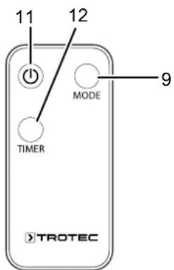 TROTEC IR 1550 SC - Télécommande - 1