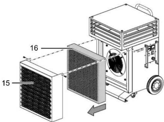 TROTEC Airozon 60000 - Changer le filtré à air - 1