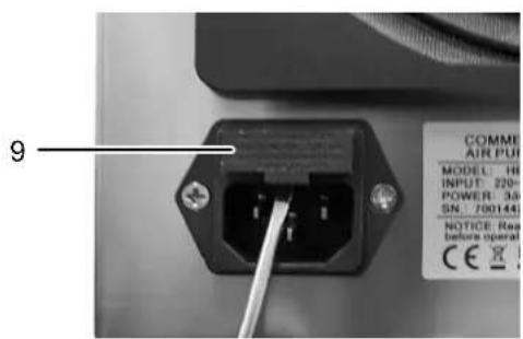 TROTEC Airozon 14 ECO - Remplacement du fusible - 1