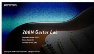 ZOOM GCE3 - アプリケーションのバージョン情報の表示 - 3