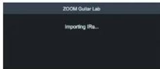 ZOOM GCE3 - 本体にIRデータをインポートする - 5