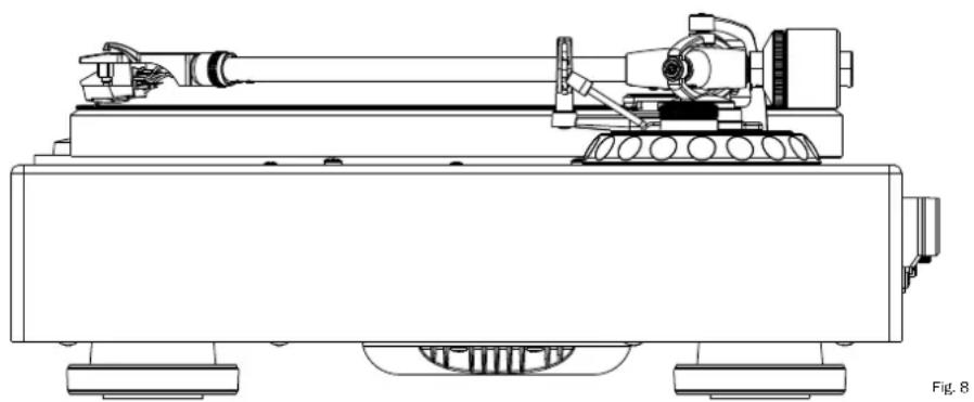 MAGNAT MTT 990 - Настройка высоты рычага звукоснимателя - 1