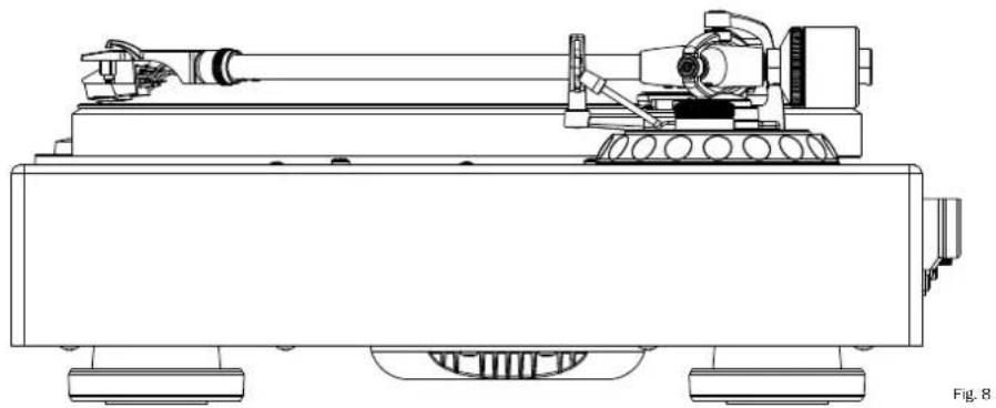MAGNAT MTT 990 - Ajuste de la altura del brazo fonocaptor - 1