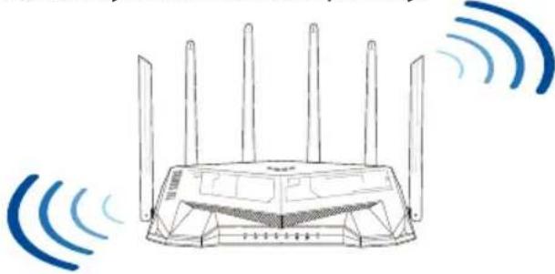 ASUS TUF Gaming TUFAX5400 - Pozycjonowanie routera - 1