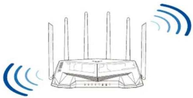 ASUS TUF Gaming TUFAX5400 - Ubicar el router inalámbrico - 1