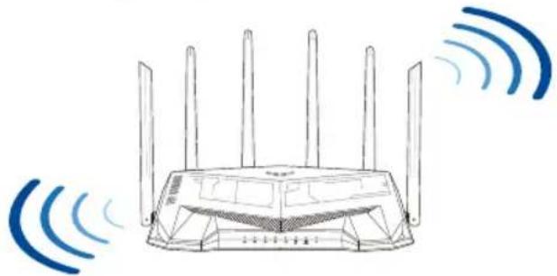 ASUS TUF Gaming TUFAX5400 - Colocação do router - 1
