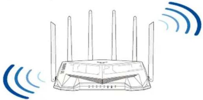 ASUS TUF Gaming TUFAX5400 - Reitittimen sijoittaminen - 1