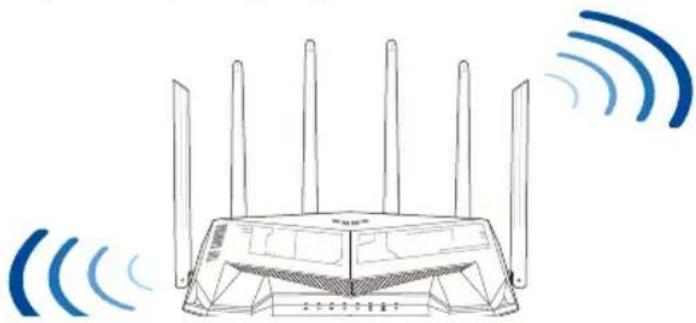 ASUS TUF Gaming TUFAX5400 - Placering af din router - 1