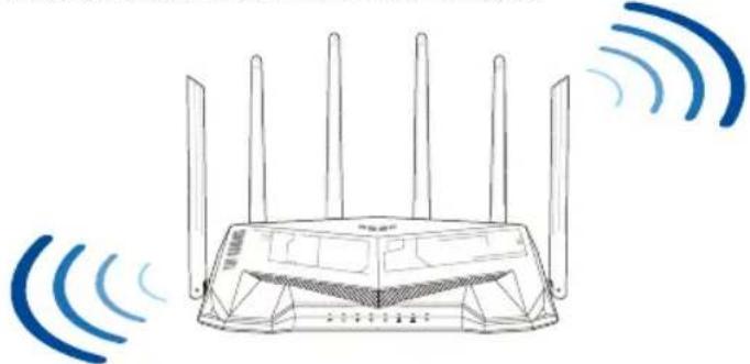ASUS TUF Gaming TUFAX5400 - A router elhelyezése - 1