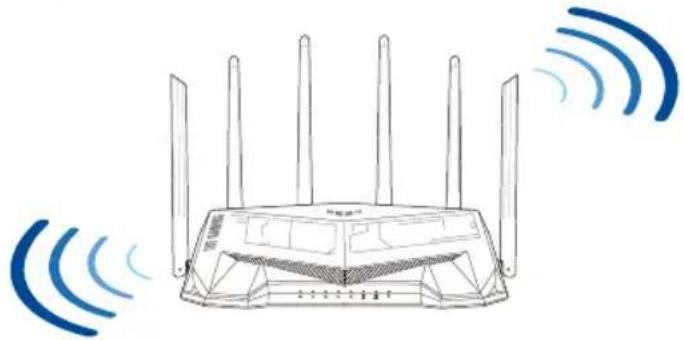 ASUS TUF Gaming TUFAX5400 - Расположение беспроводного роутера - 1