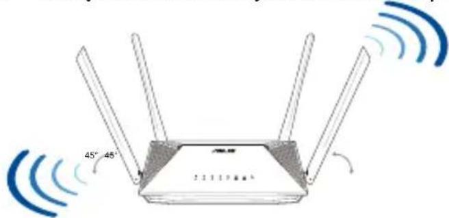 ASUS RTAX53U - Pozycjonowanie routera - 1