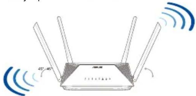 ASUS RTAX53U - Umiestnenie smerovača bezdrótovej komunikácie - 1