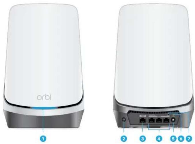 NETGEAR Orbi RBKE963 - Caracteristiques matérielles du satellite Orbi - 1