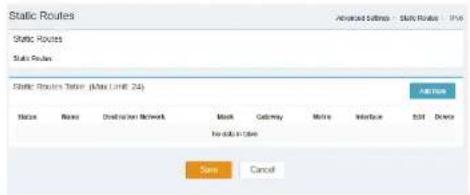 D-LINK DWR978 - Table des routes statiques : (Liminé maximale : 24) - 1