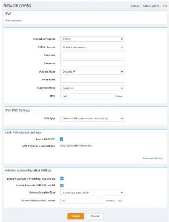 D-LINK DWR978 - Paramètres DNS IPv6 - 1