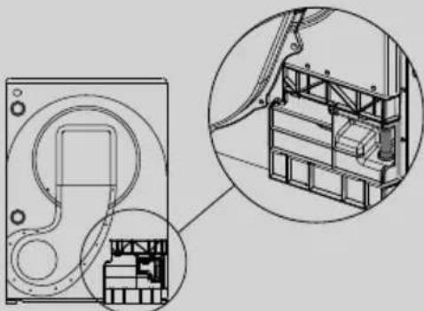 CANDY Smart CSE H8A2DE88 - Fitting the drain hose - 2