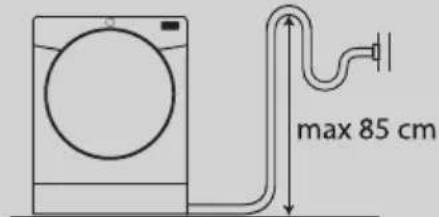 CANDY Smart CSE H8A2DE88 - Fitting the drain hose - 1