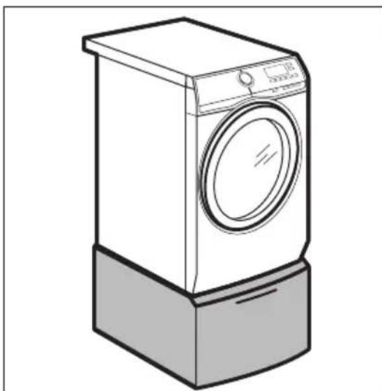 ELECTROLUX EW7F3946LB - 15.4附抽屉的底座 - 1