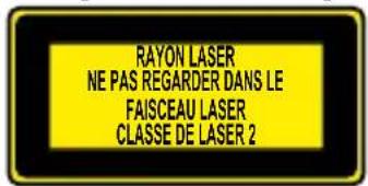 POWERFIX HG00304A - Risque lie au rayon laser - 1